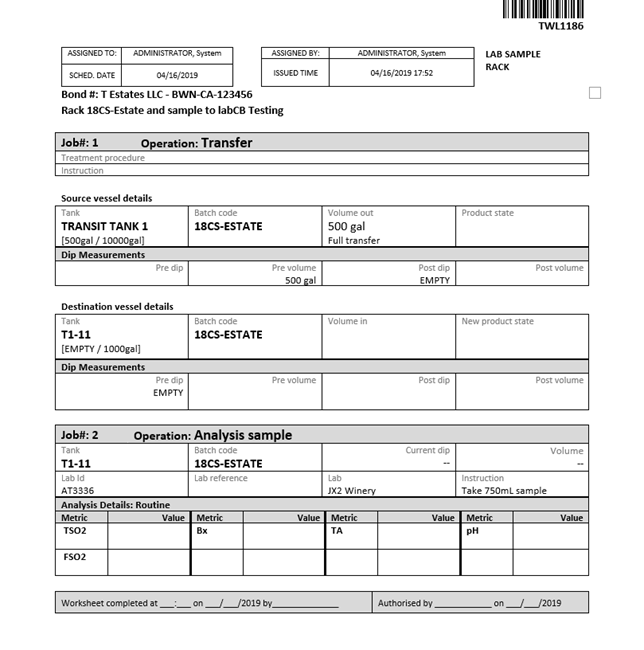 Work Order Template from support.winery-software.com